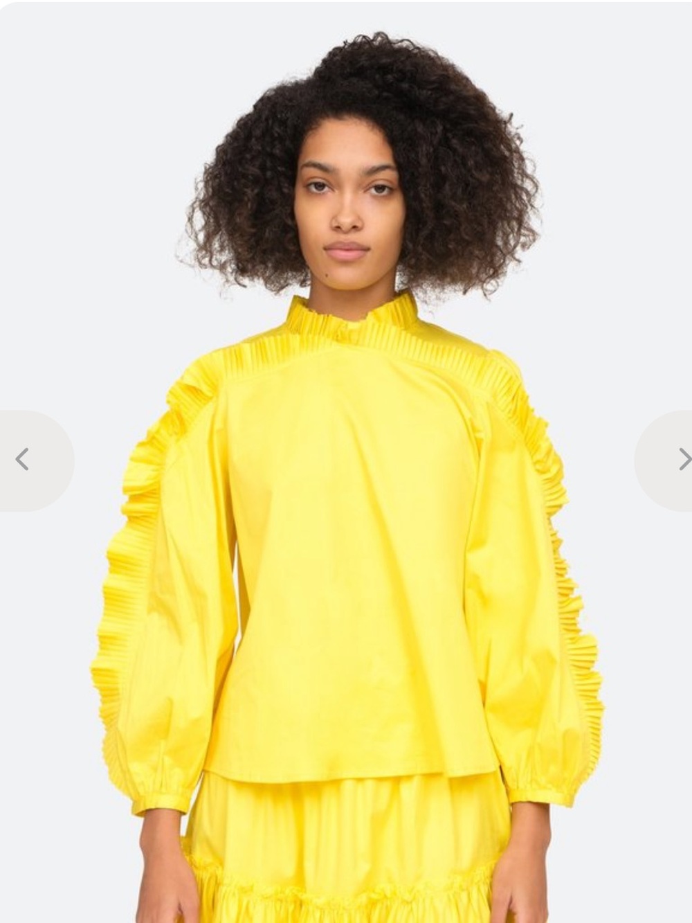 Sea New York Tabitha Blouse in Citron - Size 4